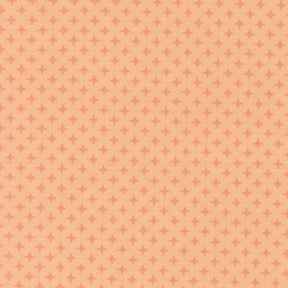 a repeating pattern of small orange and white stars arranged in a diagonal grid-like pattern.