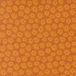 a repeating pattern of yellow flowers against a brown background.