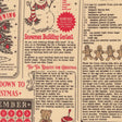 The image is a collage of various Christmas-themed elements, including a snowman, gingerbread houses, and a recipe for gingerbread cookies. The collage also includes text and numbers, such as "Top Toy Request for Christmas" and "Down to Christmas".