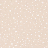 a repeating pattern of white stars on a beige background.