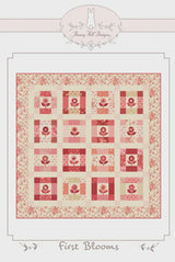 First Blooms Quilt Pattern by Bunny Hill Designs BHD2216 50" x 50" Printed Pattern Only