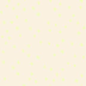 a repeating pattern of small yellow stars on a light beige background.