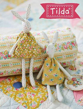 Tilda Easter Bunnies Mini Kit, Includes Cotton Fabrics and Instructions 500015