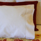 Ribbons & Blossoms Redwork Pillowcase BBD612 From Bird Brain Designs by Robin Kingsley Printed Pattern Only