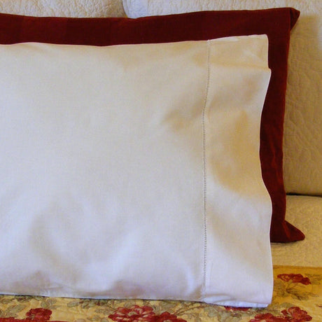 Ribbons & Blossoms Redwork Pillowcase BBD612 From Bird Brain Designs by Robin Kingsley Printed Pattern Only