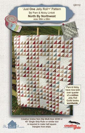 North by Northwest Printed Pattern Only QR112 From the Quilt Room by Pam & Nicky Lintott 68" x 68"