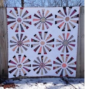 Fifteen Degrees Printed Pattern Only FW100 From Freckled Whimsy by Karrie Winters 72" x 72"