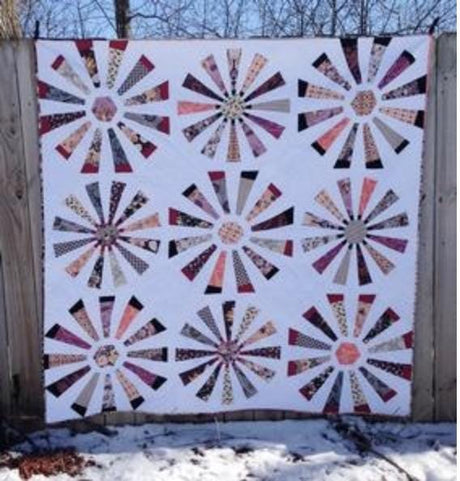 Fifteen Degrees Printed Pattern Only FW100 From Freckled Whimsy by Karrie Winters 72" x 72"
