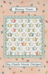 Bunny Town Quilt Pattern by Barbara Cherniwchan for Coach House Designs CHD-2116 76 x 78