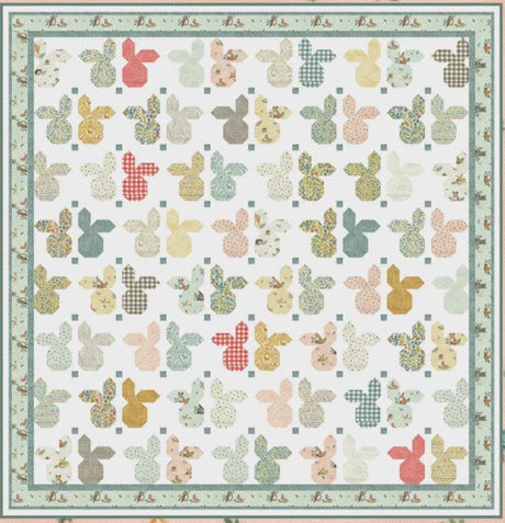 Bunny Town Quilt Pattern by Barbara Cherniwchan for Coach House Designs CHD-2116 76 x 78