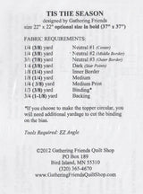Tis the Season Table Topper Pattern GF334 by Gathering Friends Printed Pattern Only