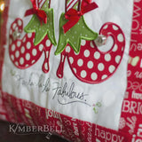 Fa-La-La-La Fabulous Pillow Quilt Pattern KD122 Size 11.5" X 16" by Kimberbell Printed Pattern Only