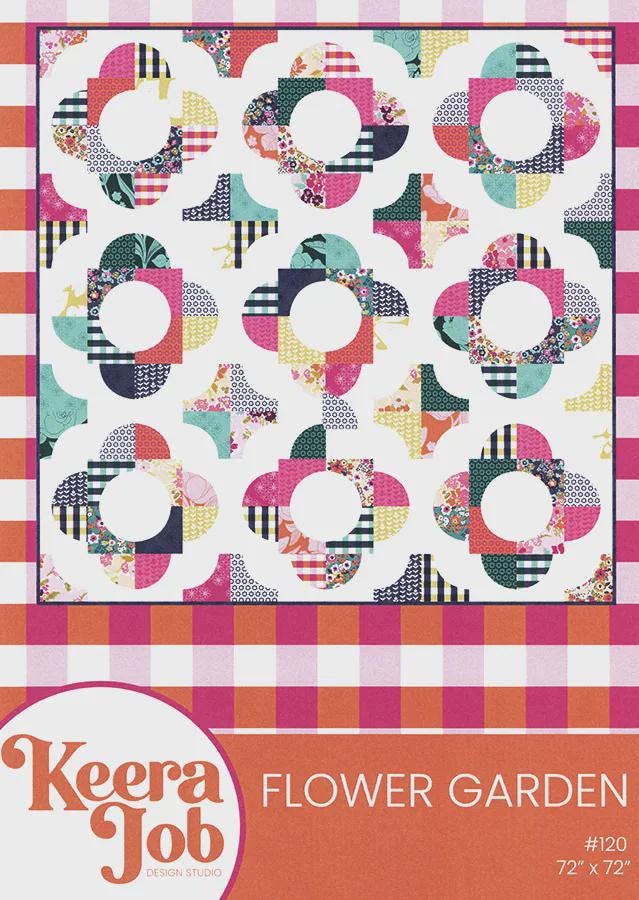 Flower Garden Quilt Pattern LLS120 By Keera Job from Live Love Sew Pattern Co Printed Pattern Only