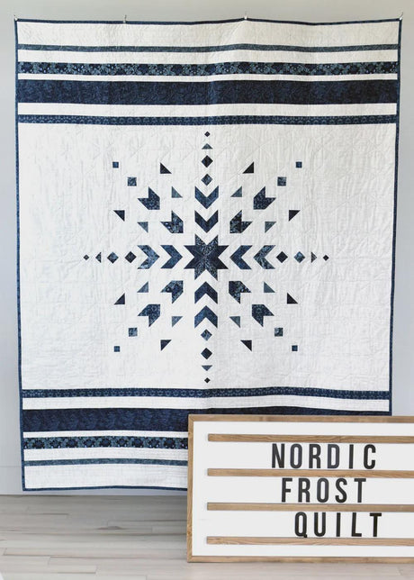 Nordic Frost Quilt -Printed Quilt Pattern CP148 - From The Cloth Parcel