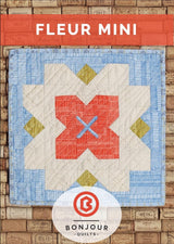 Fleur Mini Quilt Pattern BQ105 From Bonjour Quilts By Kirsty Cleverly Paper Pattern Only