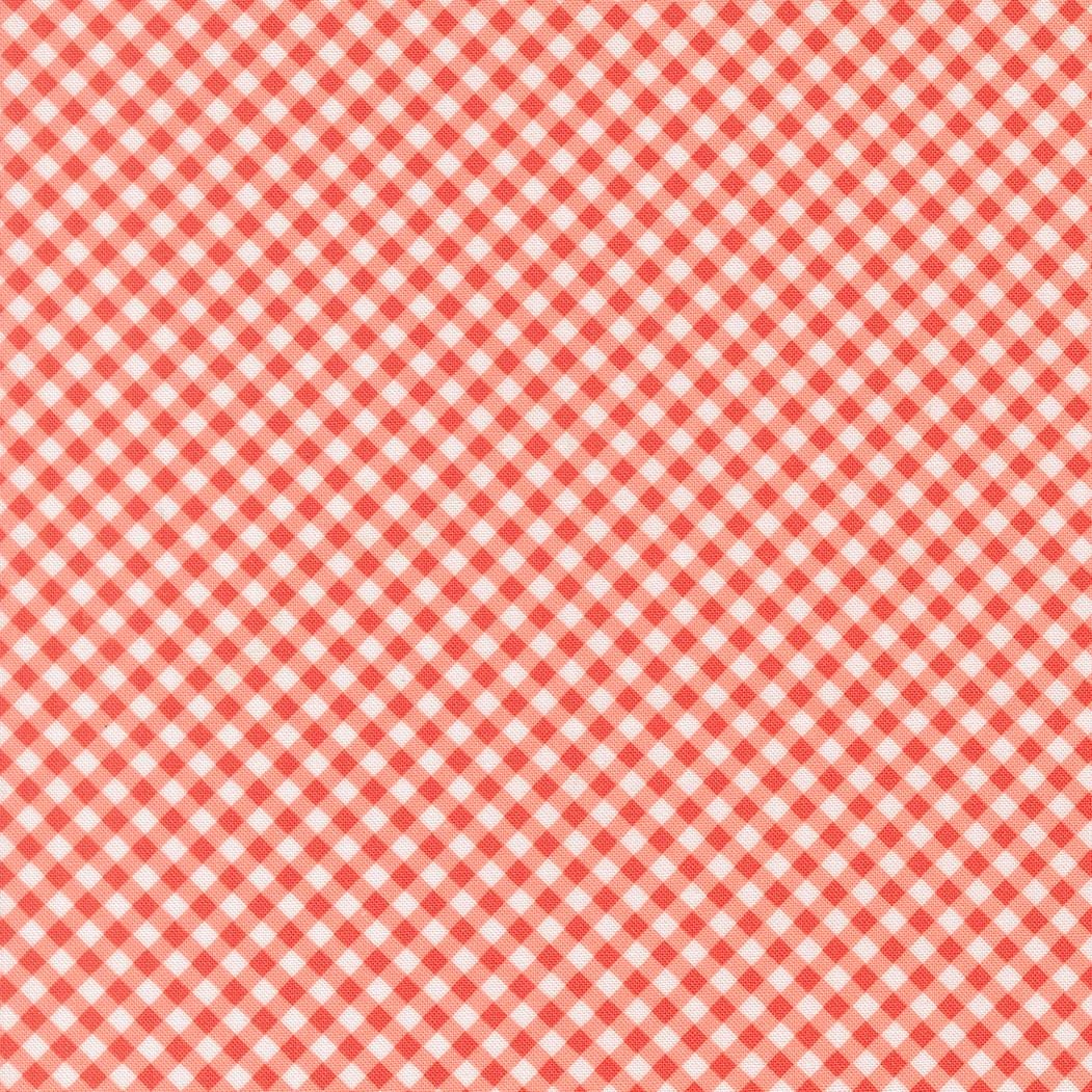 a repeating pattern of red and white checkered squares, creating a visually striking and textured design.