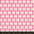 a repeating pattern of pink and white triangles arranged in a grid-like fashion.