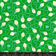 a pattern of white and green lights arranged in a repeating design on a green background.