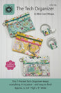 The Tech Organizer & Mini Cord Wraps by Around the Bobbin ATB 198 Printed Pattern Only