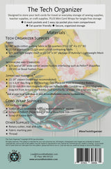The Tech Organizer & Mini Cord Wraps by Around the Bobbin ATB 198 Printed Pattern Only