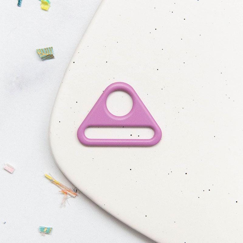 1.5" Triangle Ring Plum SSCH100 by Stitch Supply Co Bag hardware