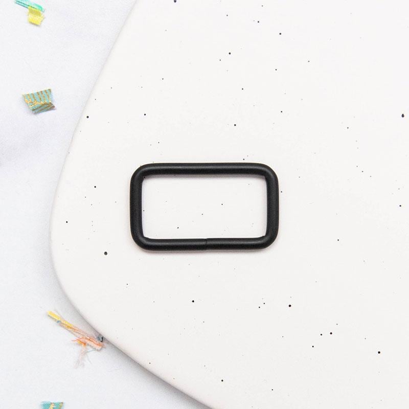 1.5" Rectangle Ring Matt Black SSCH19 by Stitch Supply Co Bag Hardware