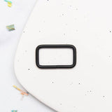 1.5" Rectangle Ring Matt Black SSCH19 by Stitch Supply Co Bag Hardware