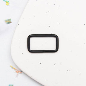 1.5" Rectangle Ring Matt Black SSCH19 by Stitch Supply Co Bag Hardware