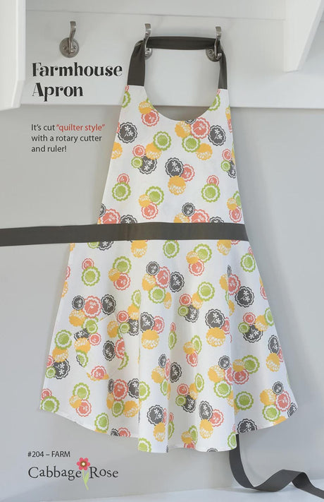 Farmhouse Apron Pattern From Cabbage Rose by Barbara Brandeburg Patterns 204-FARM Paper Pattern only