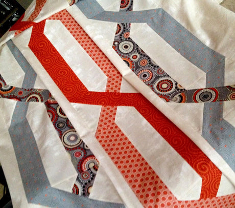 Taffy Twists Quilt Pattern Only MQR114 by Modern Quilt Relish (Table Runner, Baby, Throw, and Queen sizes)
