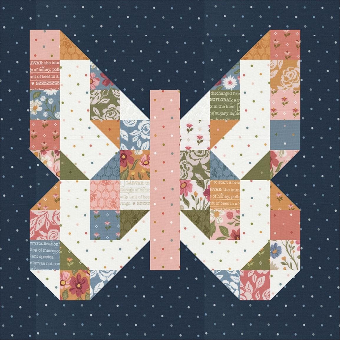 Wild Honey Mini Charmed Pillow Kit by Lella Boutique Blue Background