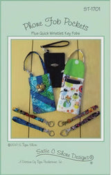 Phone Fob Pockets Printed Pattern Only by Susie C. Shore Designs ST-1701