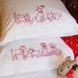 Playful Pups Redwork Pillowcase BBD611 From Bird Brain Designs by Robin Kingsley Printed Pattern Only