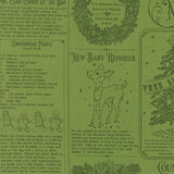 The image is a collage of various Christmas-themed images, including a gingerbread cookie, a reindeer, and a wreath. The collage also contains text elements such as a recipe for a gingerbread cookie, a description of a new baby reindeer, and a note about a new baby reindeer.