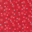 a repeating pattern of red snowflakes on a red background.