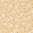a repeating pattern of white and gold snowflakes on a beige background.