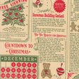 The image is a collage of Christmas-themed elements, including a Christmas tree, a snowman, and a calendar for December.