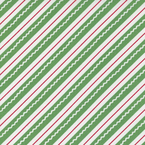 Reindeer Games Poinsettia Red - Candy Cane Stripes Yardage 22445-12 By Me And My Sister Designs Sold In 1/2 Yard Increments Cut Continuously