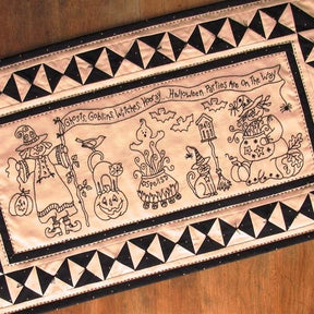 Witches Hooray Table Runner BBD620 From Bird Brain Designs by Robin Kingsley Printed Pattern Only