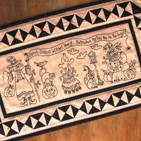 Witches Hooray Table Runner BBD620 From Bird Brain Designs by Robin Kingsley Printed Pattern Only