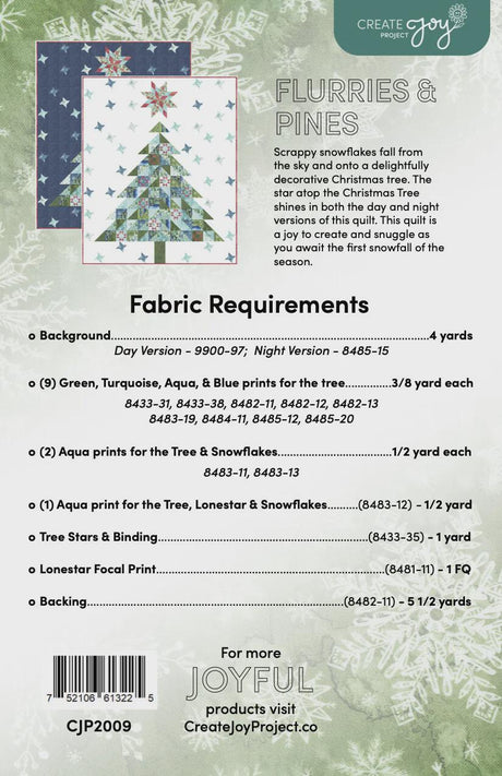 Flurries & Pines Quilt Pattern CJP2009 by Laura Muir for Create Joy Project