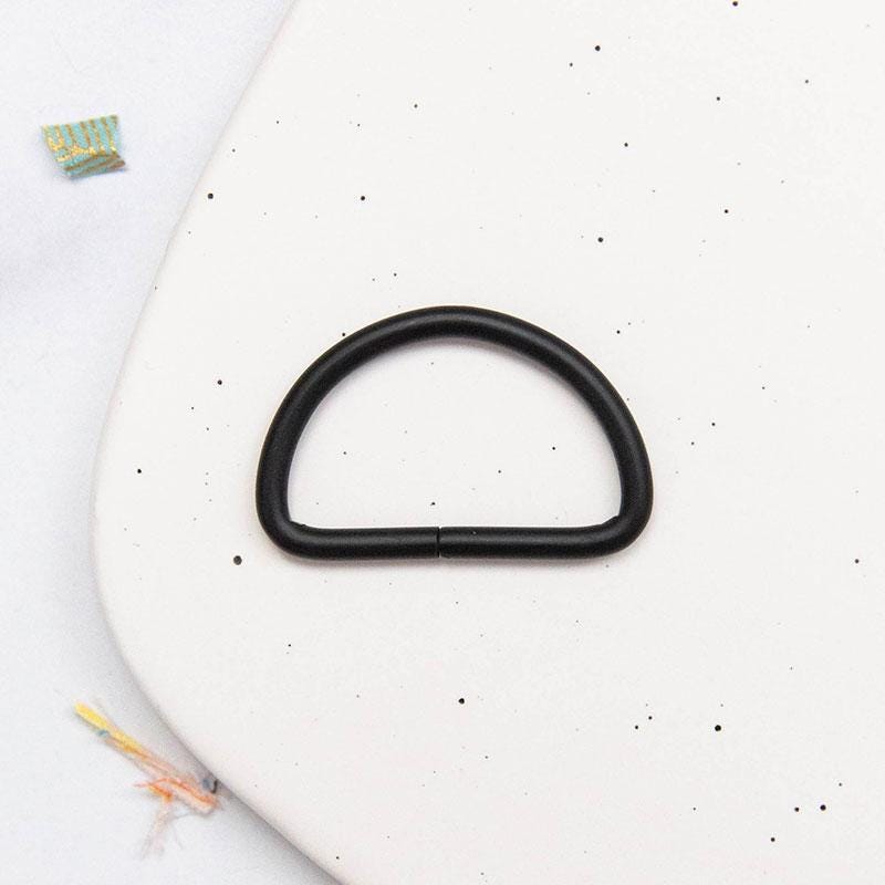 1.5" D Ring Matt Black SSCH77 by Stitch Supply Co Bag Hardware