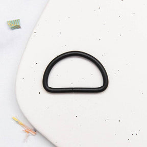 1.5" D Ring Matt Black SSCH77 by Stitch Supply Co Bag Hardware