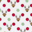 Reindeer Games Reindeer Dots Winter White Yardage 22440-11 By Me And My Sister Designs Sold In 1/2 Yard Increments Cut Continuously
