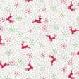 Reindeer Games Reindeer Snowflakes Winter White Yardage 22446-11 By Me And My Sister Designs Sold In 1/2 Yard Increments Cut Continuously