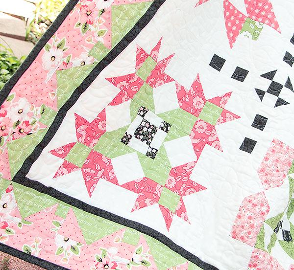 My Secret Garden Block of the Month Quilt Pattern TAT310 by Sherri Falls for This and That Printed Pattern Only