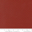 a red fabric with a repeating pattern of gold stars on it. The fabric appears to be a fabric with a star pattern, possibly used for clothing or home decor.