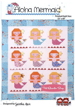 Aloha Mermaid Quilt Pattern by Sanchia Gain from Little Red Brolly Printed Pattern Only