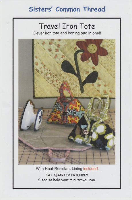 Travel Iron Tote Pattern SCT 10105 Printed Pattern Only by Sisters' Common Thread