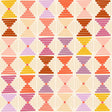 a repeating pattern of colorful geometric shapes, including triangles, rectangles, and diamonds, arranged in a grid-like fashion.